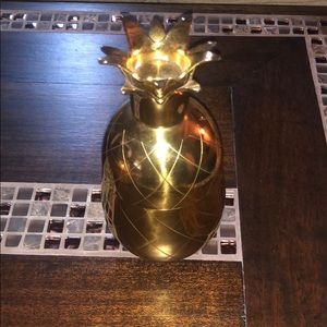 Gold Pineapple Martini Shaker Cocktail Tumbler